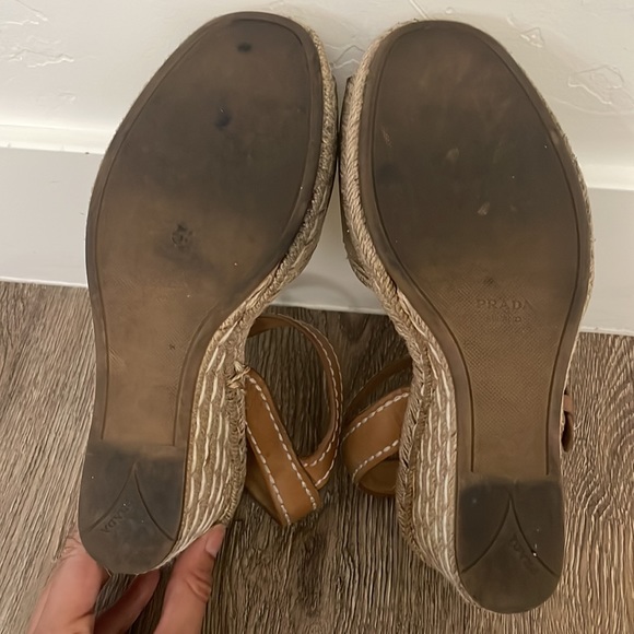 Prada Espadrilles Wedge Sandals - Picture 4 of 6